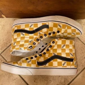 Vans Yellow Check Skate Highs